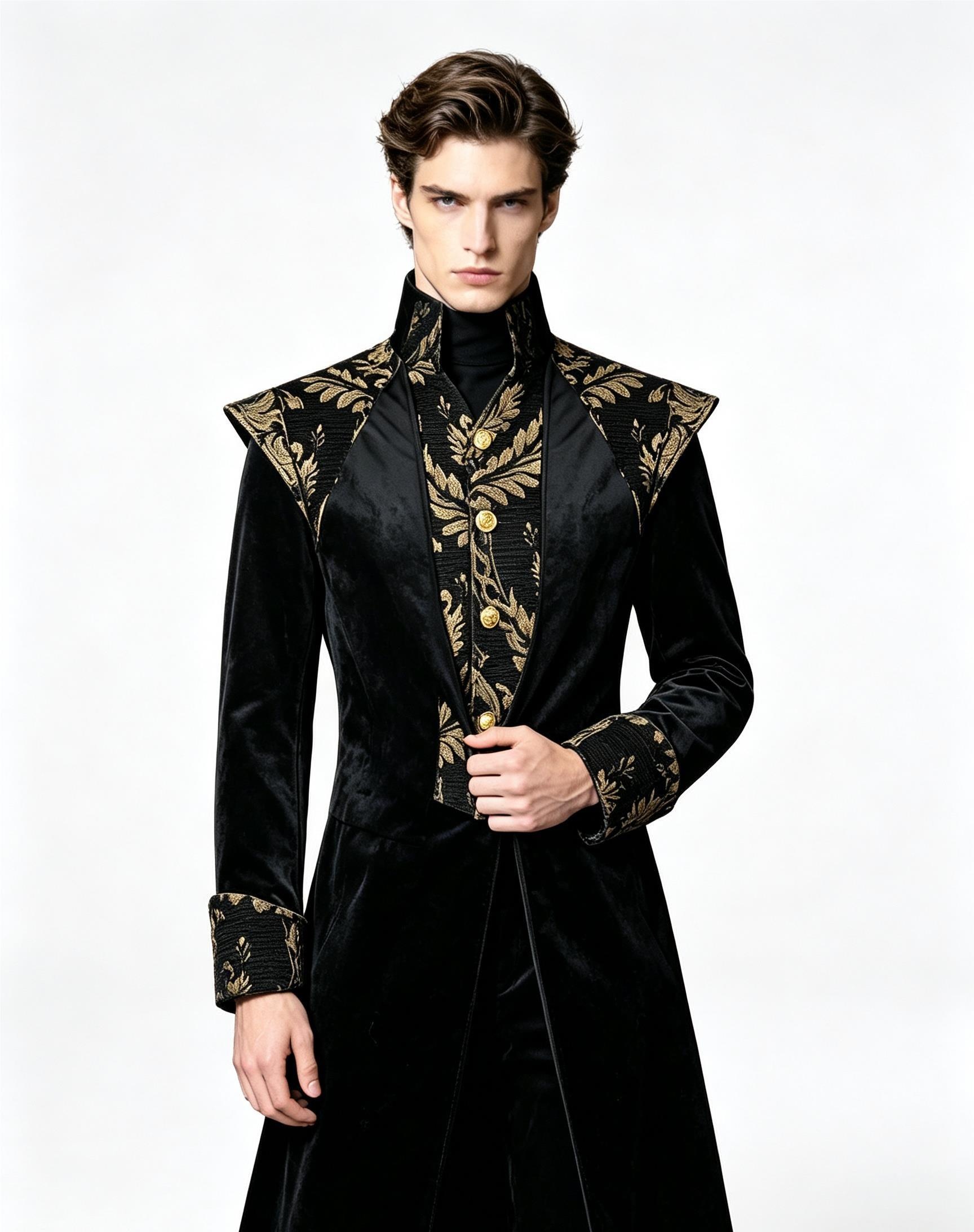 Jackets - معطف طويل رجالي من طراز العصور