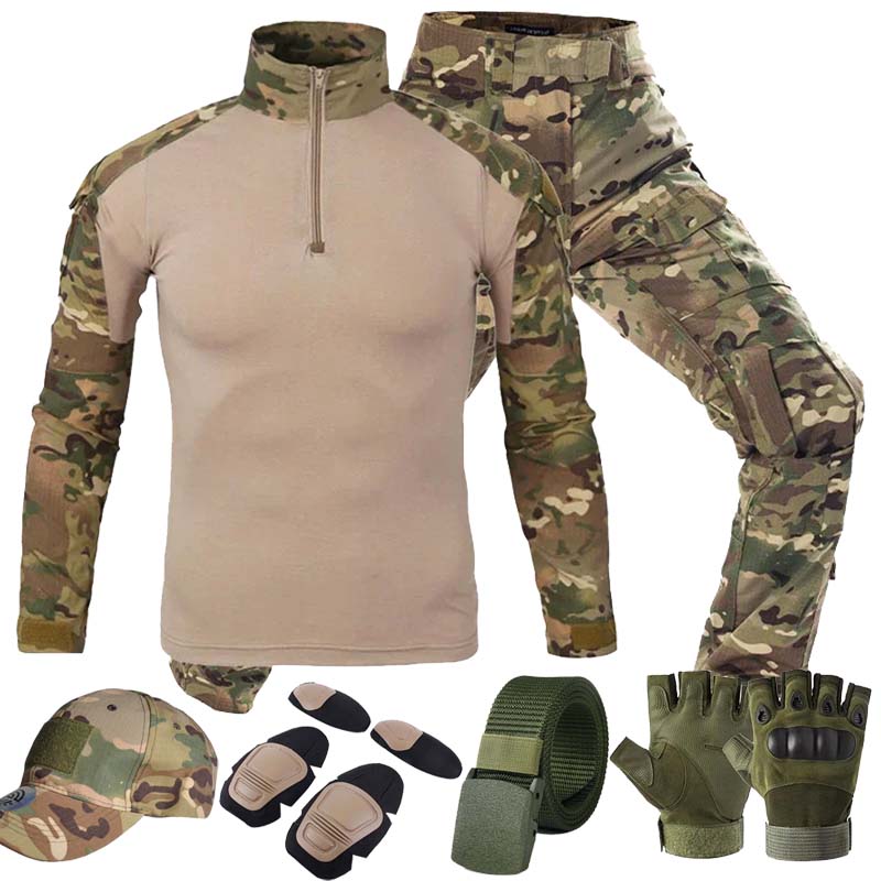 MC في الهواء الطلق الدعاوى الت - مراجعة Tactical Military Shirt Cargo وسعره