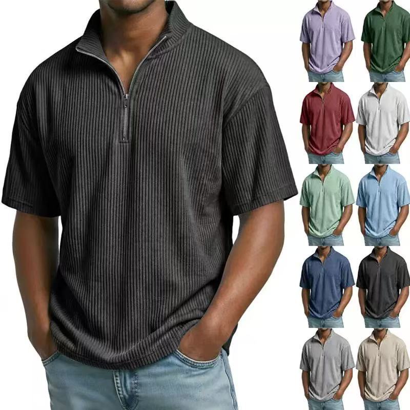 قميص صيفي من القطيفة المضلعة ب - مراجعة Corduroy Button Up Shirt Men وسعره