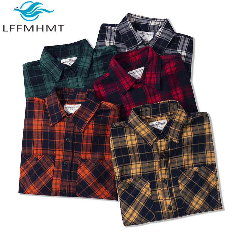 قميص فلانيل كلاسيكي للرجال لفص - مراجعة Flannel Plaid Shirt Heavy Weight وسعره