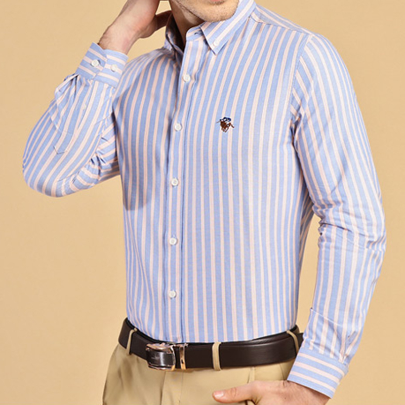 قمصان رجالية جديدة 100% قطن بأ - مراجعة Oxford Cotton Casual Shirt Business وسعره