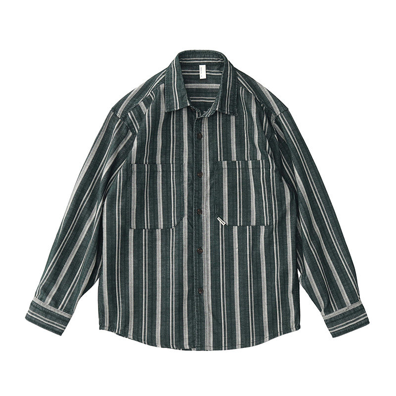 قميص رجالي ياباني عتيق بتصميم  - مراجعة Corduroy Button Up Shirt Men وسعره