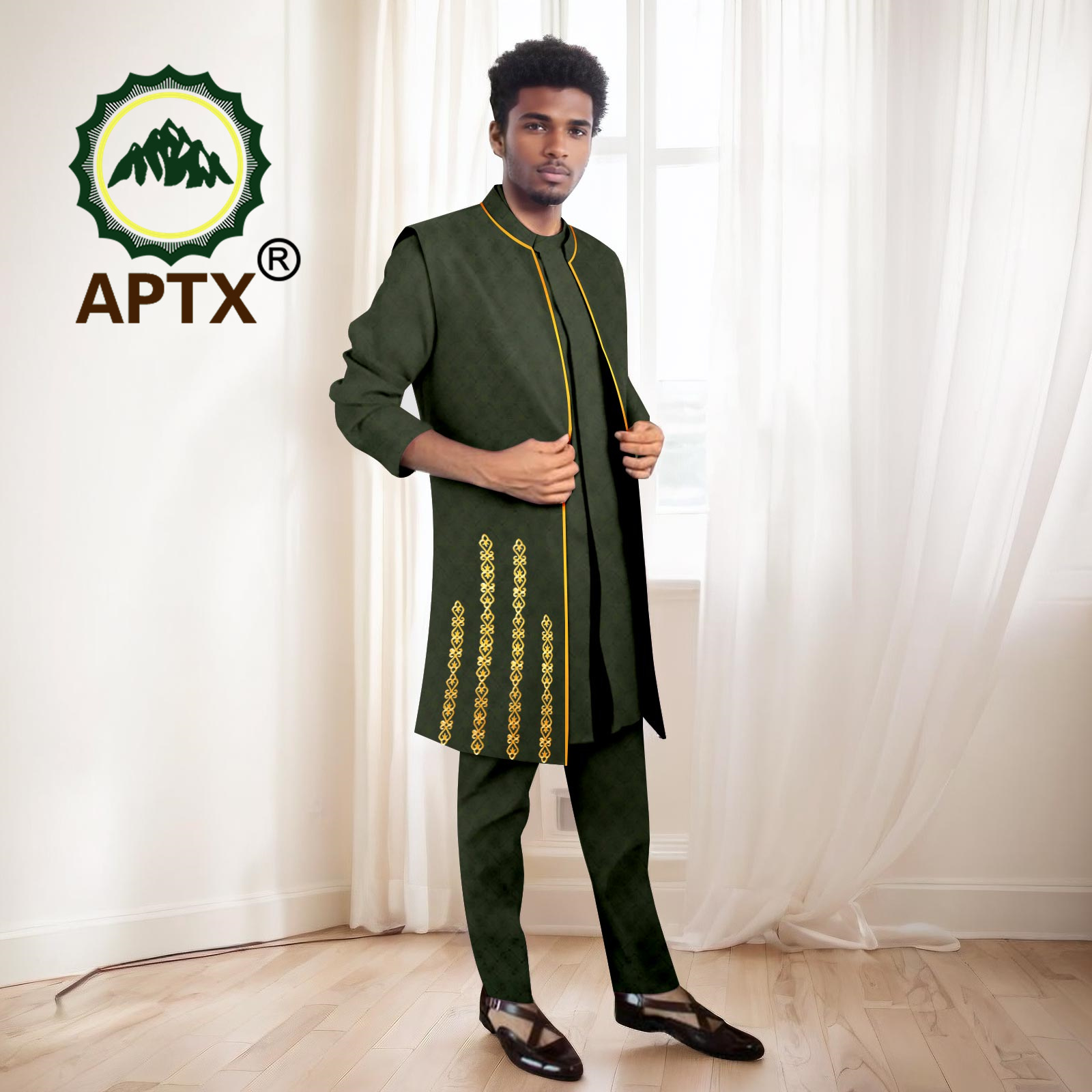 الدعاوى الرجال الأفريقية مجموع - مراجعة Mandarin Collar Formal Shirt Slim Fit وسعره