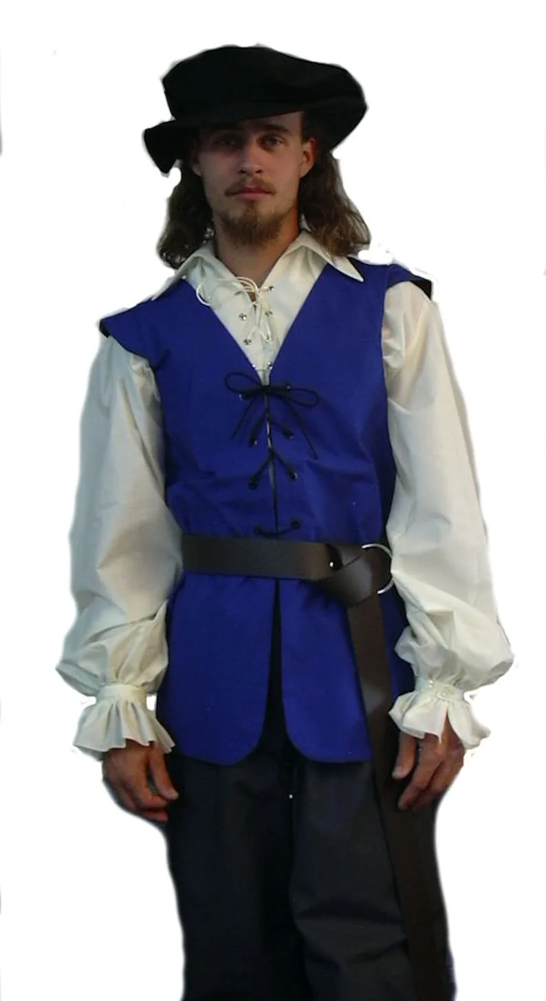 قمصان القرون الوسطى تكدرت القو - مراجعة Medieval Gothic Lace Up Pirate Shirt وسعره