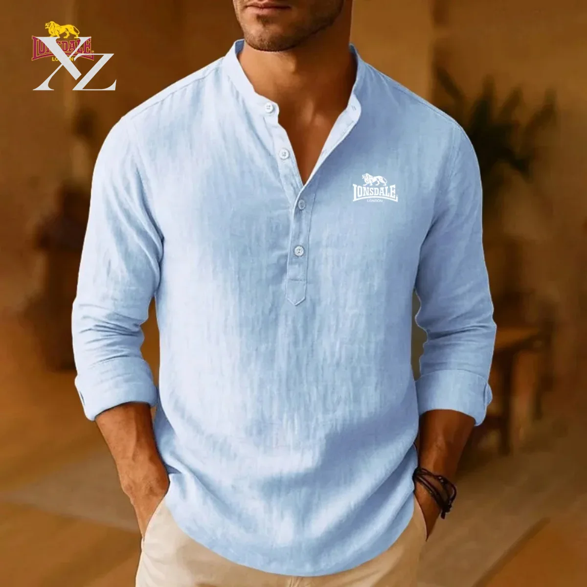 قمصان رجالية جديدة من LONSDALE - مراجعة Mens Linen Shirt Long Sleeve وسعره