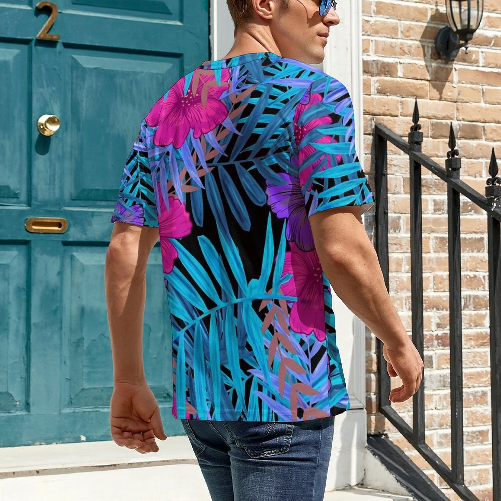 تي شيرت كبير الحجم، تصميم صيفي - مراجعة Vintage Hawaiian Floral Shirt وسعره