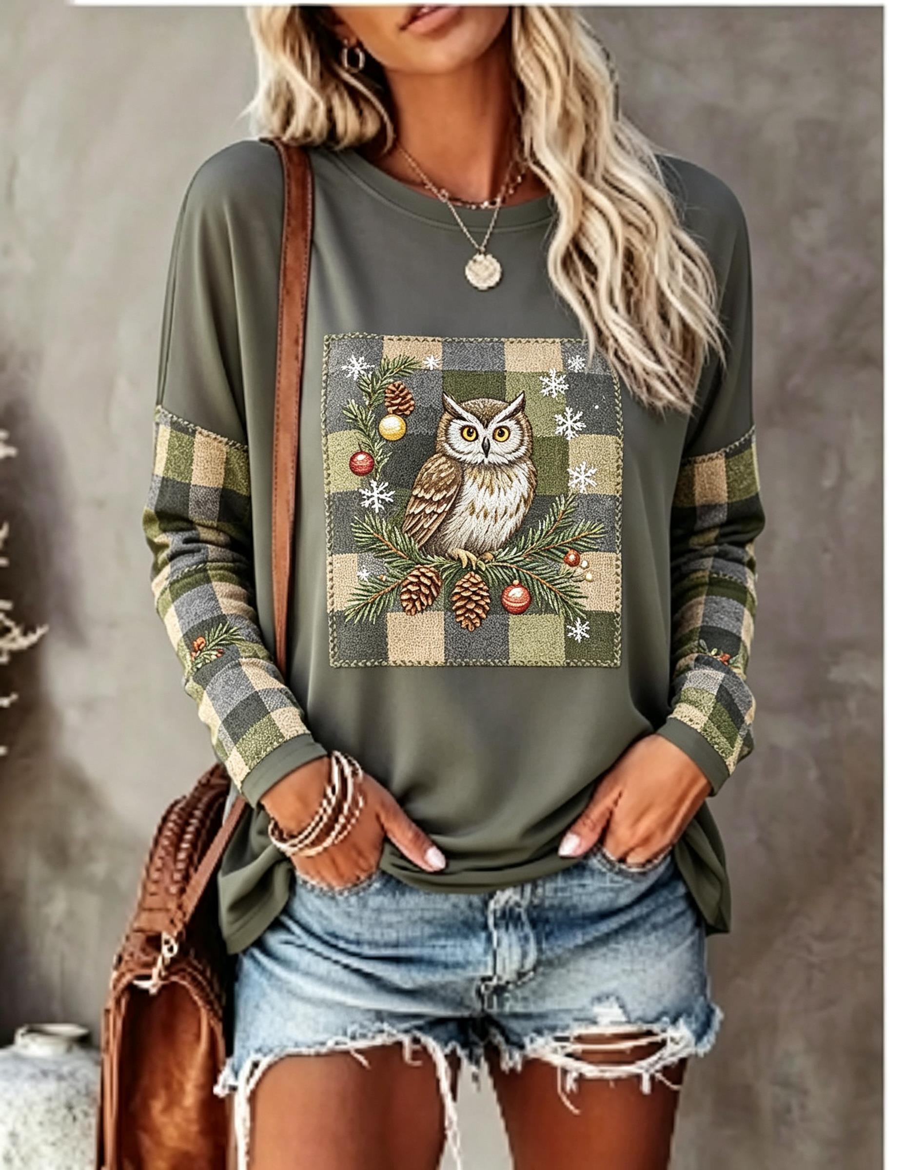 تيشيرت نسائي بأكمام طويلة، بتص - مراجعة Shirts وسعره