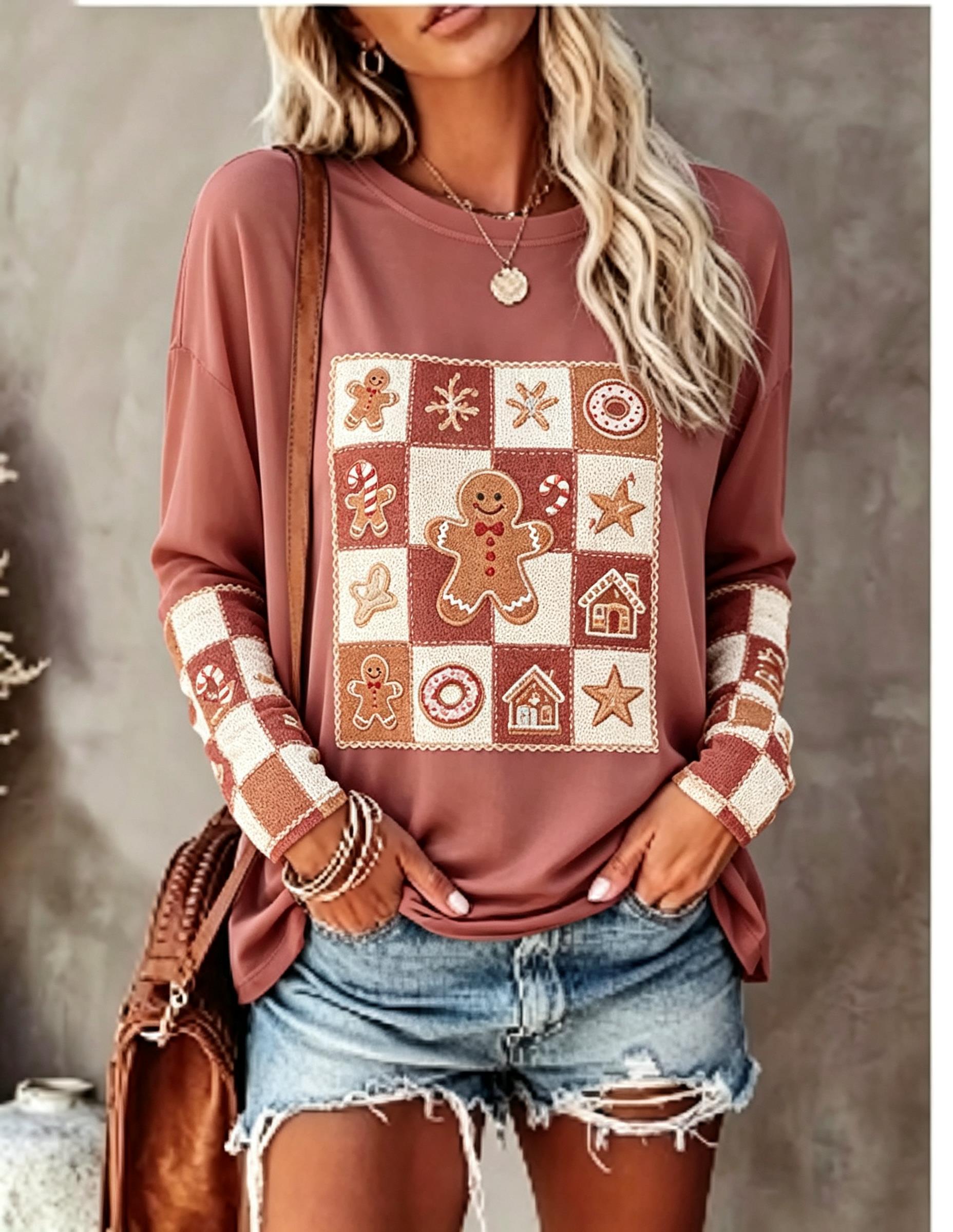 تيشيرت نسائي بأكمام طويلة، بتص - مراجعة Shirts وسعره